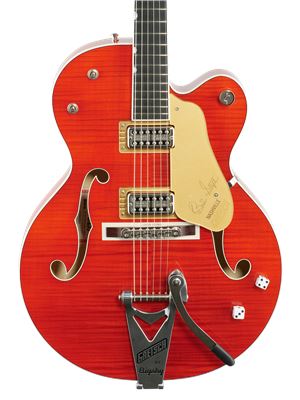 Gretsch G6120TFMBSNV Brian Setzer Flame Maple Guitar with Case
